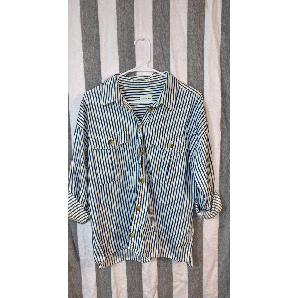 Medium Oversized American Eagle Flannel